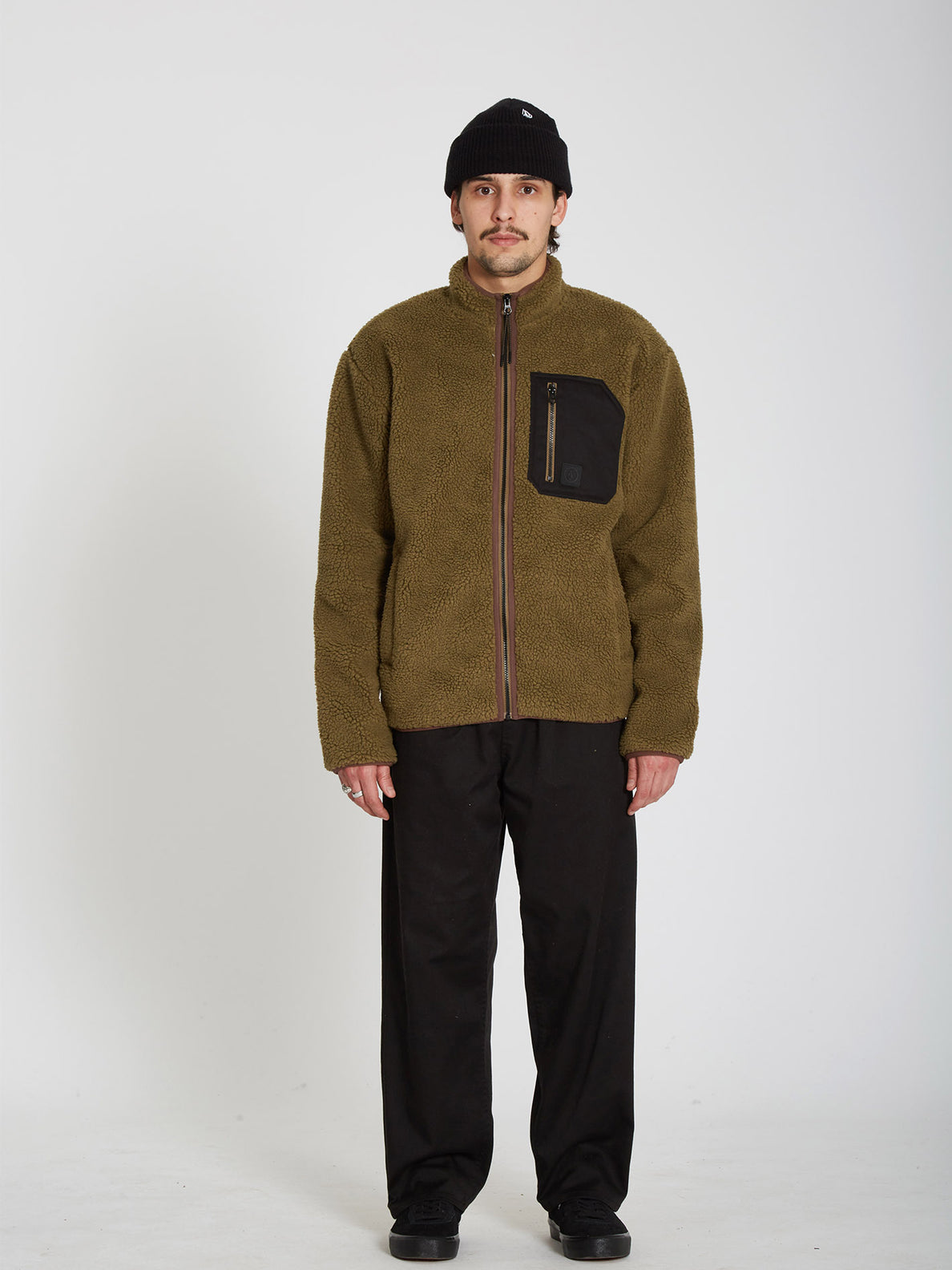 Muzzer Fuzzar Zip Sweatshirt - SERVICE GREEN (A4832201_SVG) [11]