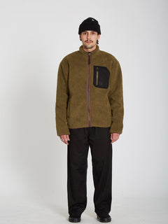 Muzzer Fuzzar Zip Sweatshirt - SERVICE GREEN (A4832201_SVG) [11]