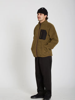 Muzzer Fuzzar Zip Sweatshirt - SERVICE GREEN (A4832201_SVG) [12]