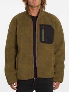 Muzzer Fuzzar Zip Sweatshirt - SERVICE GREEN (A4832201_SVG) [3]