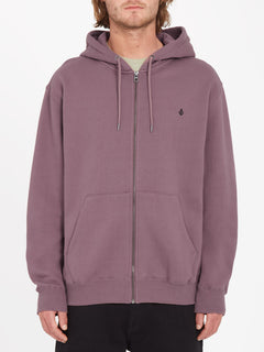 Single Stone Zip Hoodie - BORDEAUX BROWN (A4832205_BXB) [F]