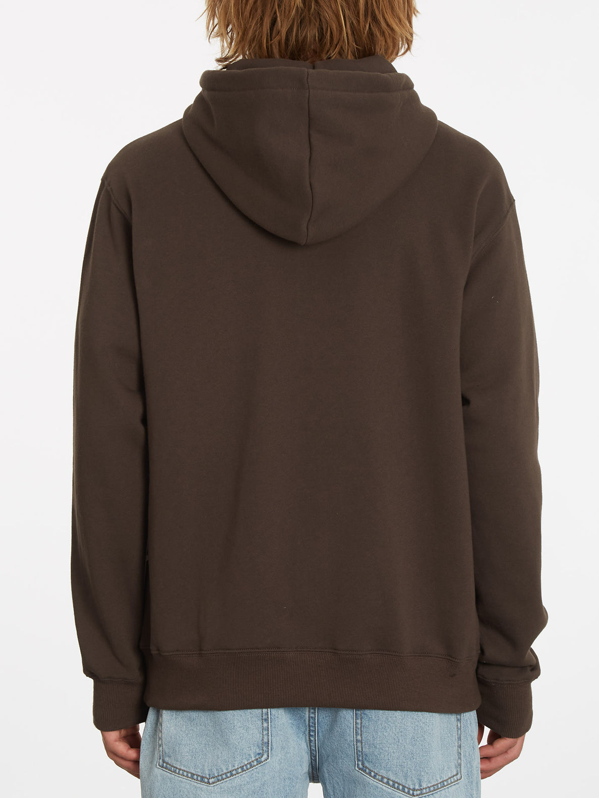 Single Stone Zip Hoodie - DARK BROWN (A4832205_DBR) [B]