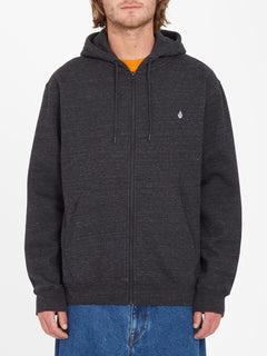 Single Stone Zip Hoodie - HEATHER BLACK (A4832205_HBK) [F]