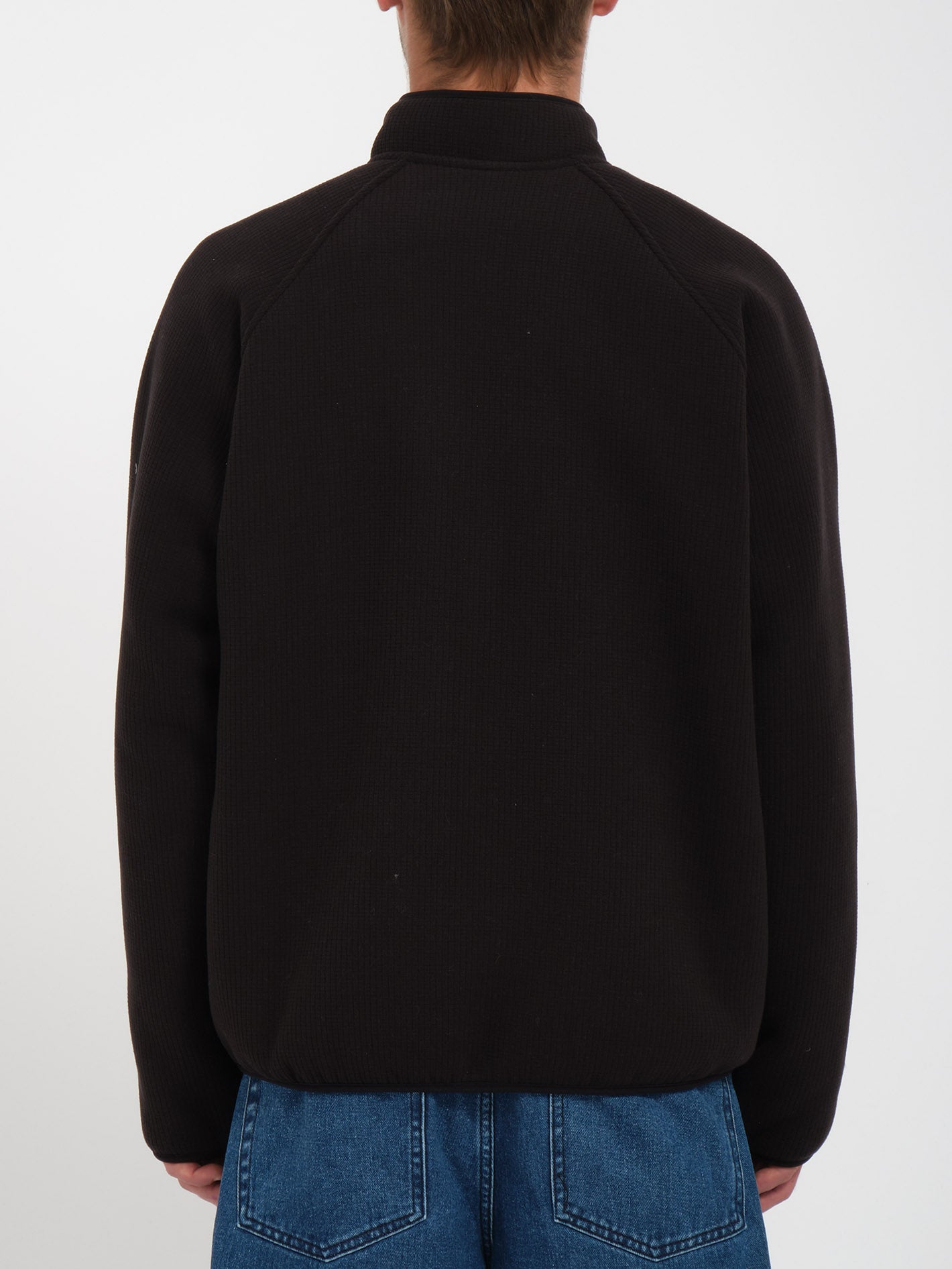 Runtime Grid Zip Sherpa Sweatshirt - BLACK - Men - Volcom EU