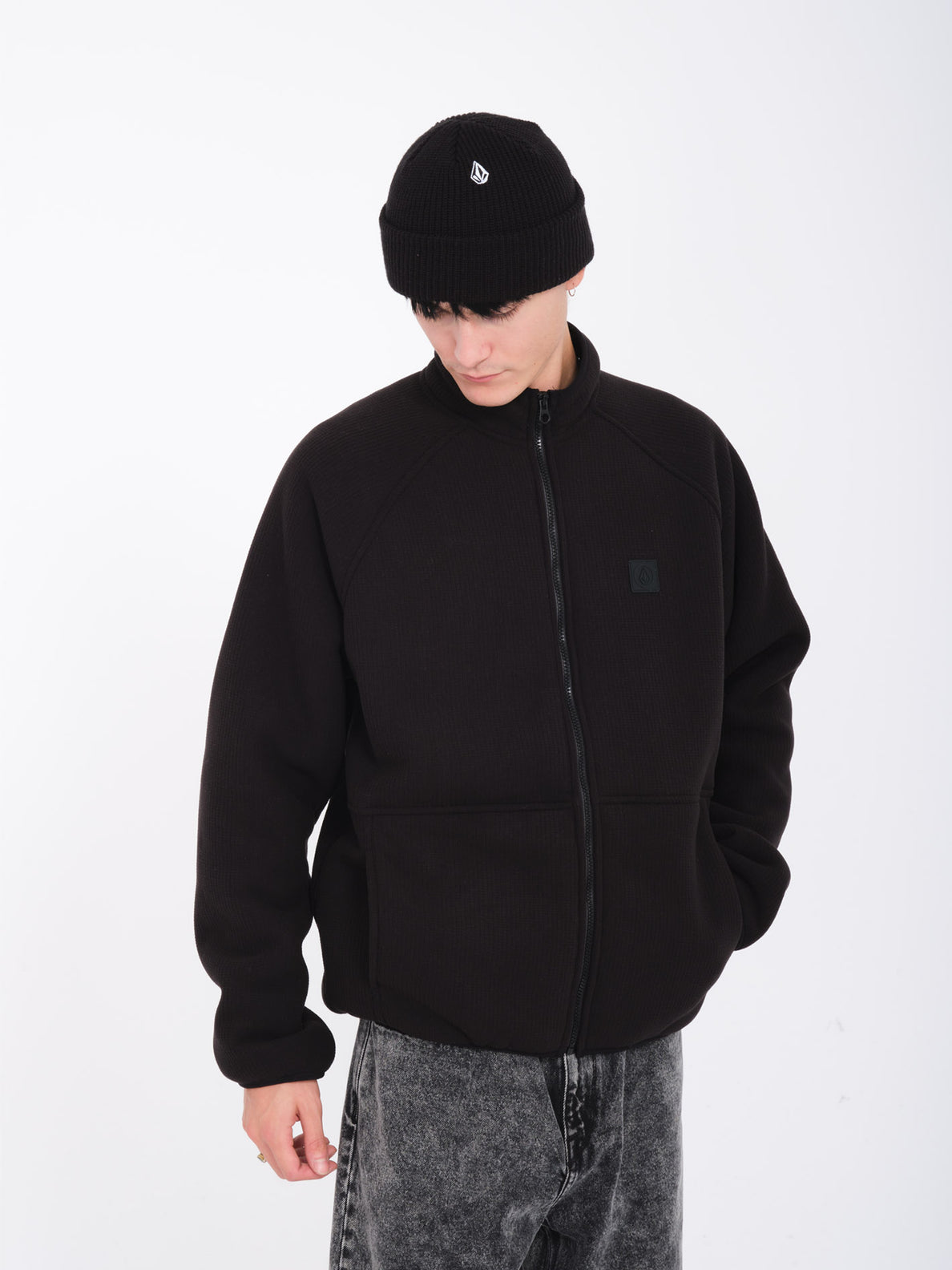 Black sherpa sweatshirt shop