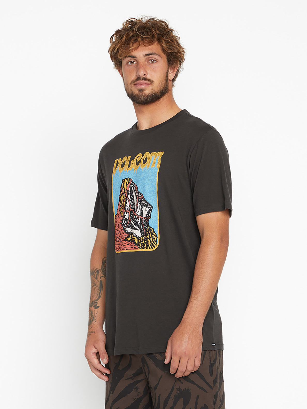 Farm to Yarn Submerged T shirt VINTAGE BLACK Men Volcom EU