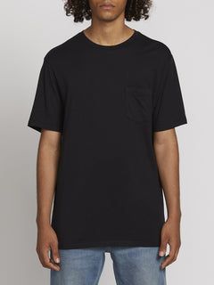 SOLID POCKET S/S TEE (A5031808_BLK) [F]