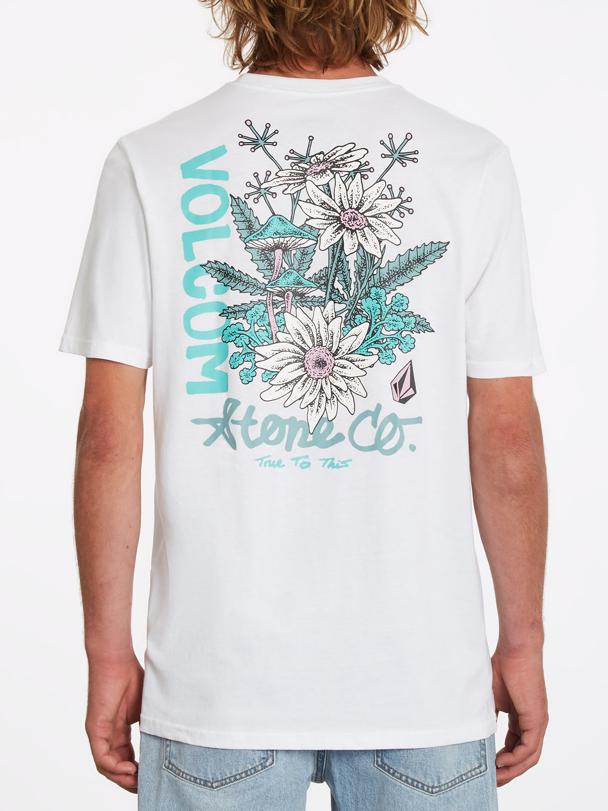 Psychedaisy T-shirt - WHITE (A5032201_WHT) [F]