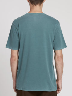 Solid Stone Emb T-shirt - Mediterranean (A5211906_MED) [B]