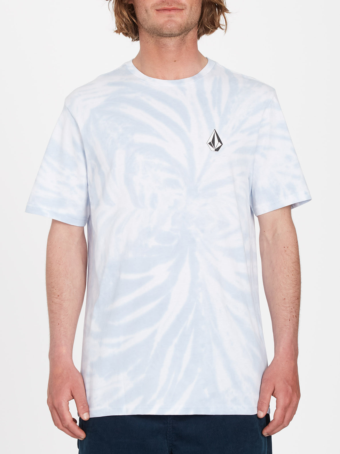 Iconic Stone Dye T-shirt - CELESTIAL BLUE (A5212300_CSB) [F]
