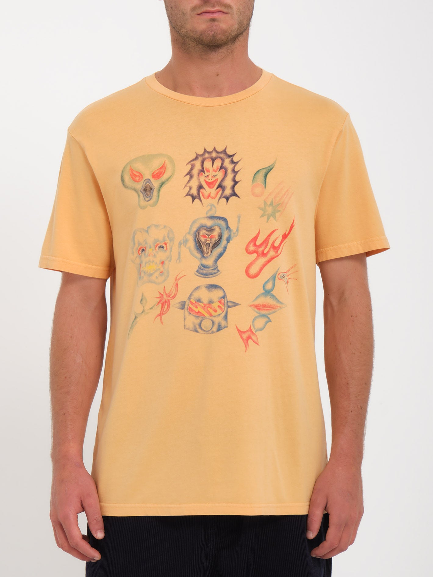 Sam Ryser T-shirt - FLASH ORANGE - Men - Volcom EUROPE – Volcom Europe