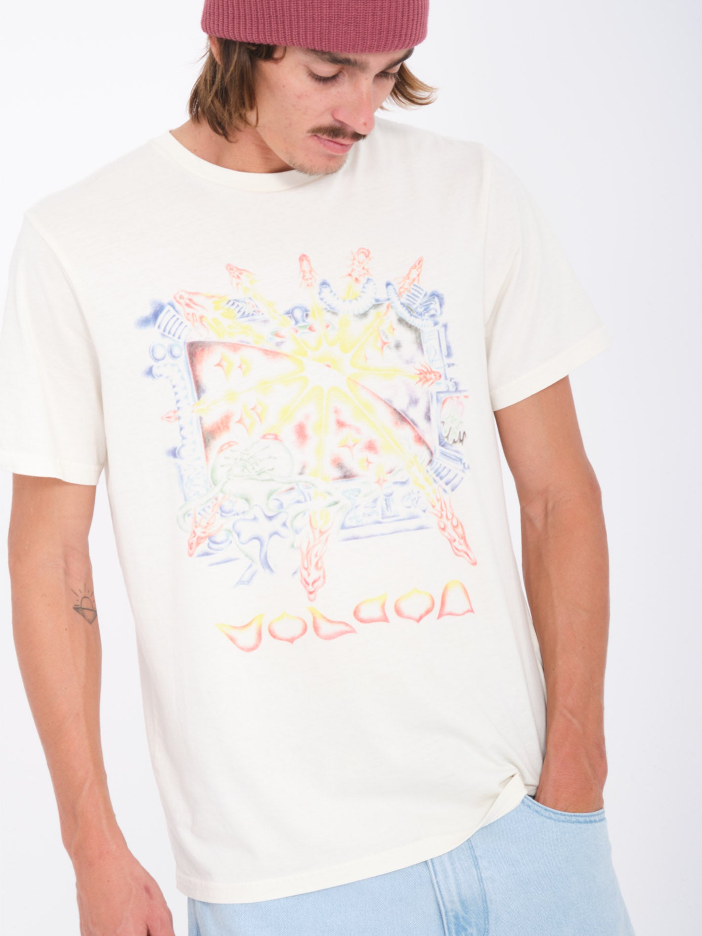 Sam Ryser T-shirt - OFF WHITE - Men - Volcom EUROPE – Volcom Europe