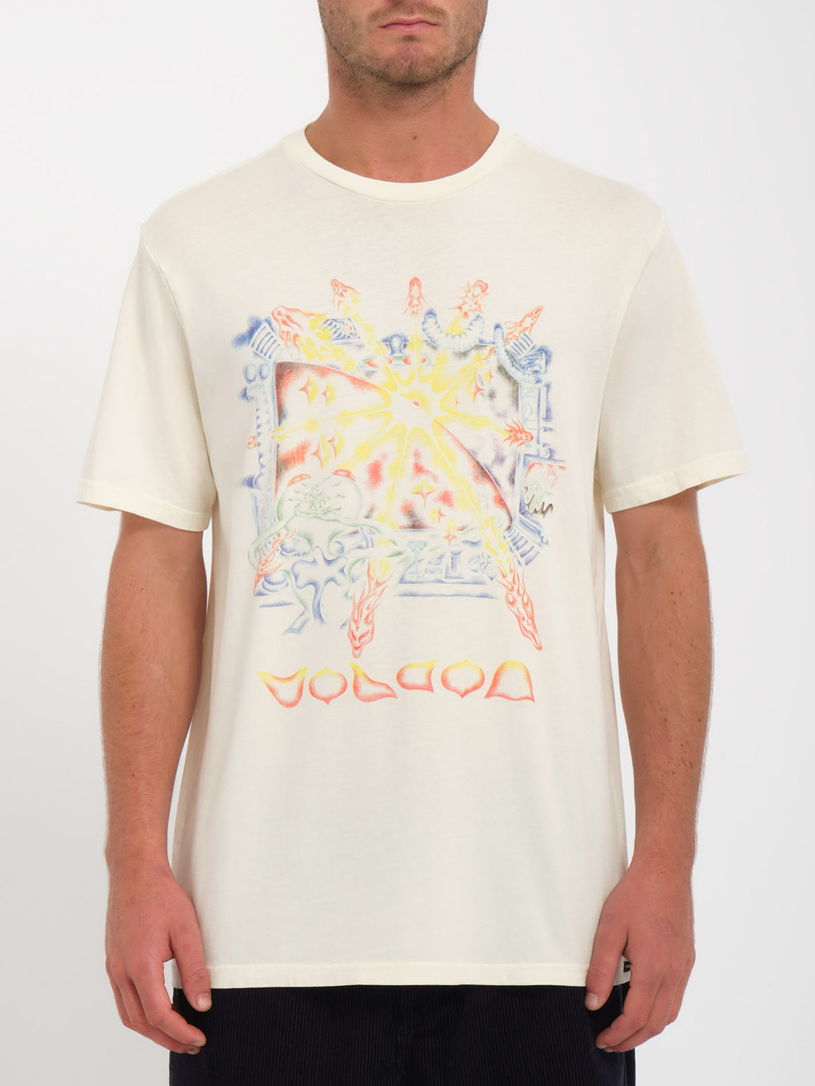 Louis Vuitton Men Front Printed Pastel Monogram T-Shirt Cotton
