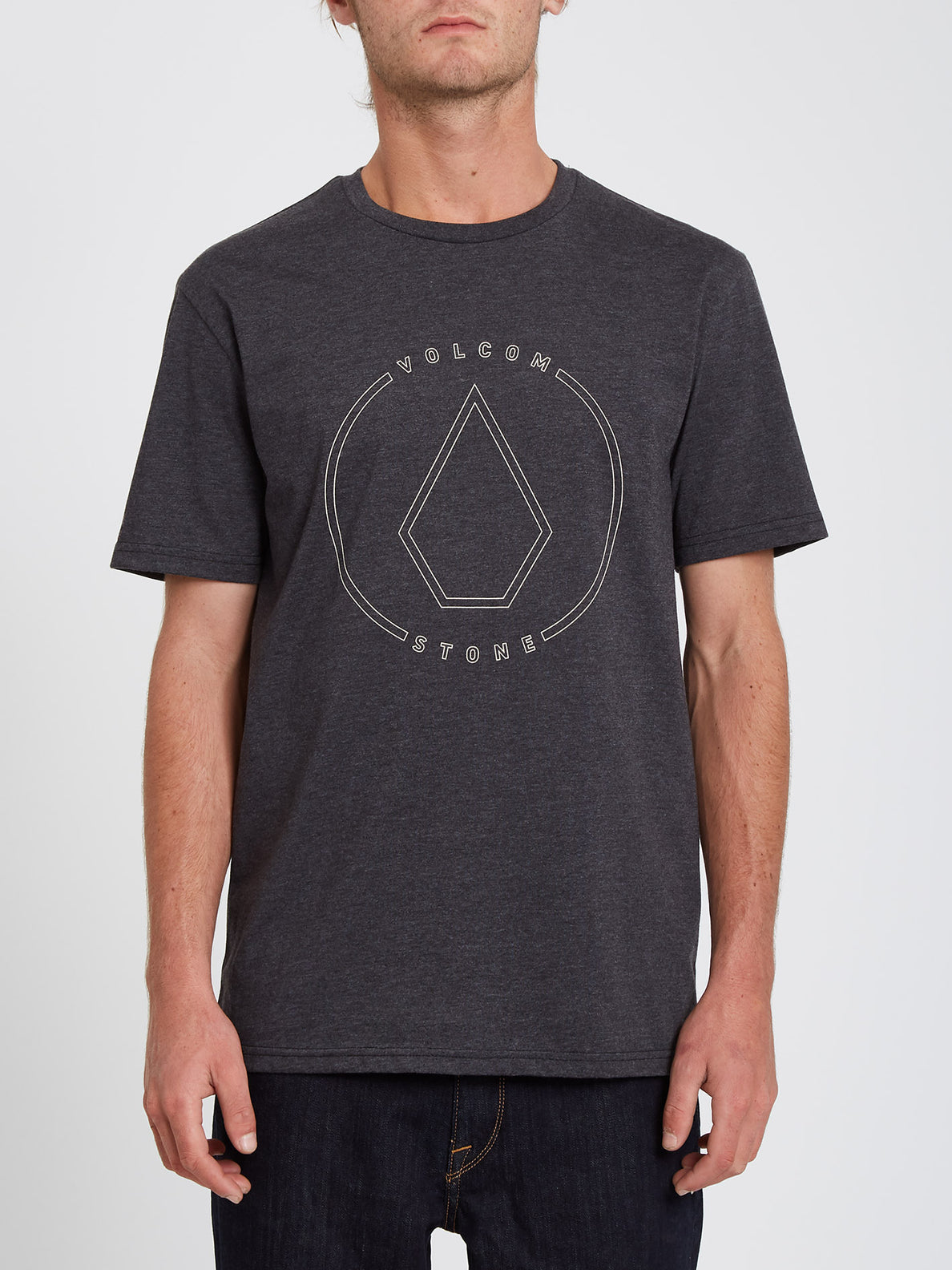 Rim Stone T-shirt - HEATHER BLACK (A5732109_HBK) [F]