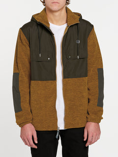 Yzzolate Lined Zip-up Hoodie - GOLDEN BROWN (A5832000_GBN) [1]