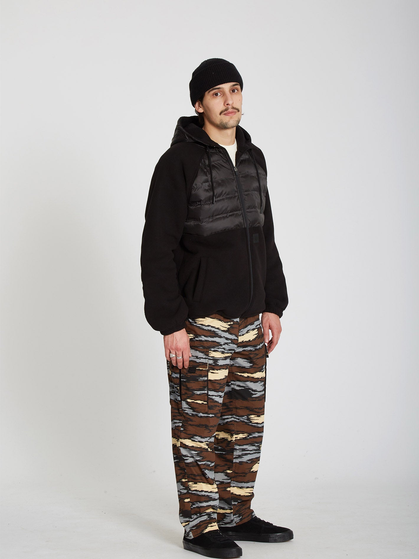 Muzzer Tripper Zip Hoodie - BLACK