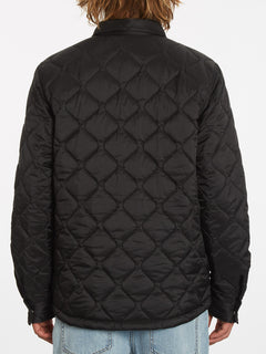 Bowered Plus Fleece Over-Shirt - BLACK (A5832203_BLK) [B]