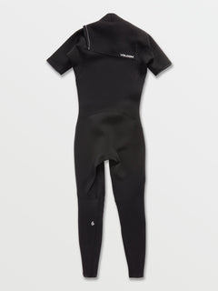 Modulator 2/2 mm Short Sleeve Chest Zip Spring Wetsuit - Black