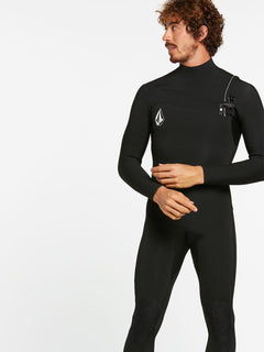 MODULATOR 4/3MM CHEST ZIP WETSUIT - BLACK