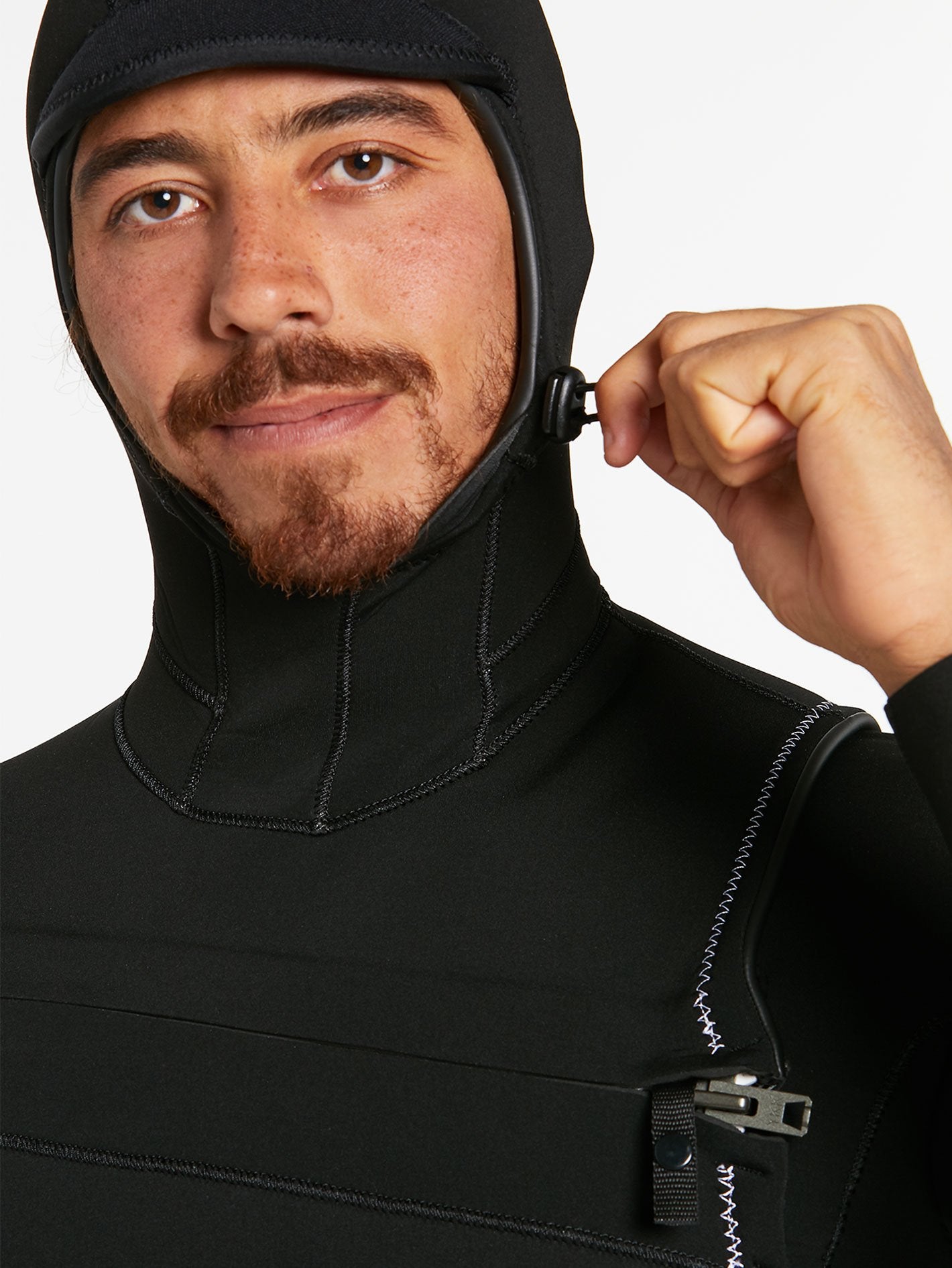 MODULATOR 4 3MM HOODED CHEST ZIP WETSUIT BLACK Volcom Europe