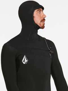 MODULATOR 5/4/3MM HOODED CHEST ZIP WETSUIT - BLACK