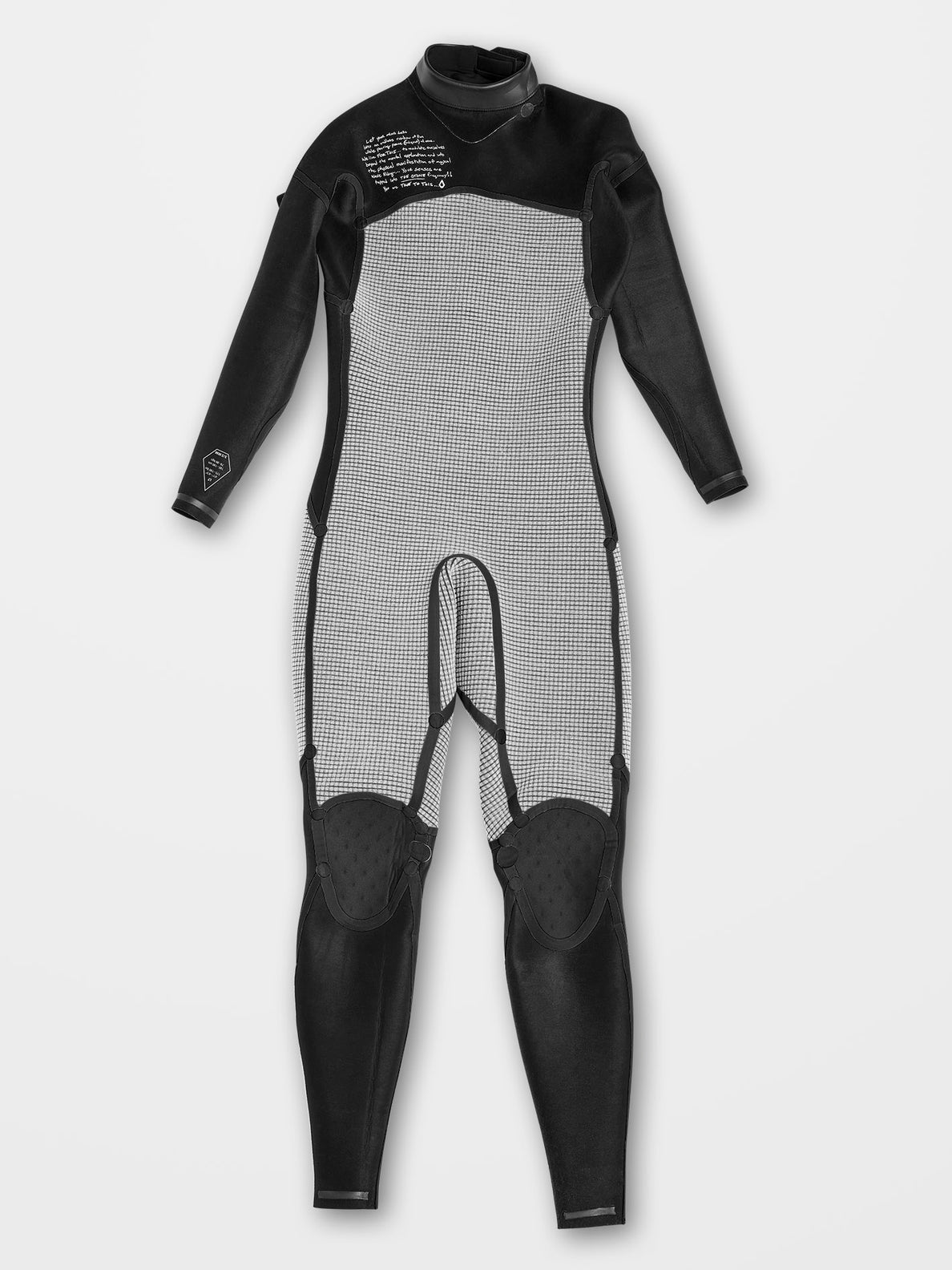 3/2Mm Long Sleeve Back Zip Full Wetsuit - BLACK (A9532207_BLK) [5]