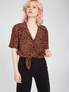 Dino Tea Shirt Tunic - DARK CLAY (B0412308_DCL) [1]
