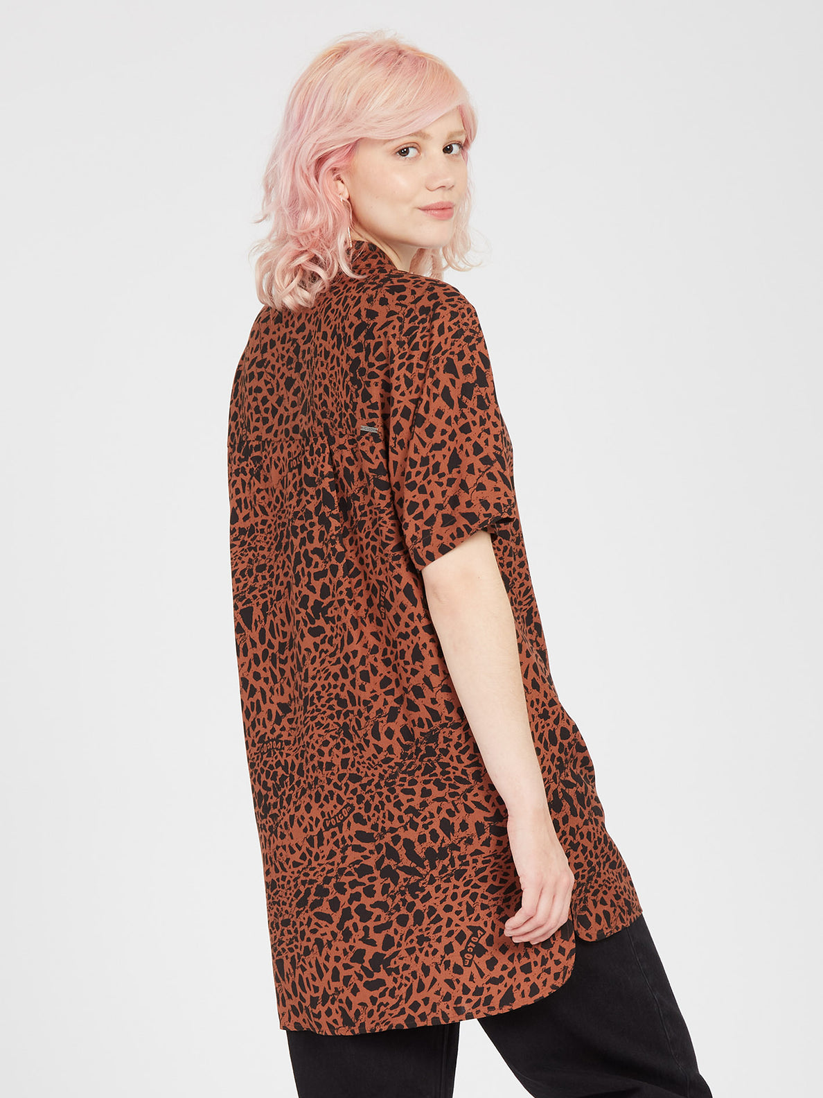 Dino Tea Shirt Tunic - DARK CLAY (B0412308_DCL) [B]