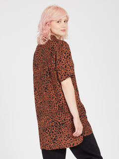 Dino Tea Shirt Tunic - DARK CLAY (B0412308_DCL) [B]
