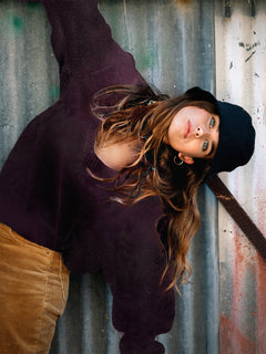 Stituations Sweater - BLACK PLUM (B0732004_BPM) [100]