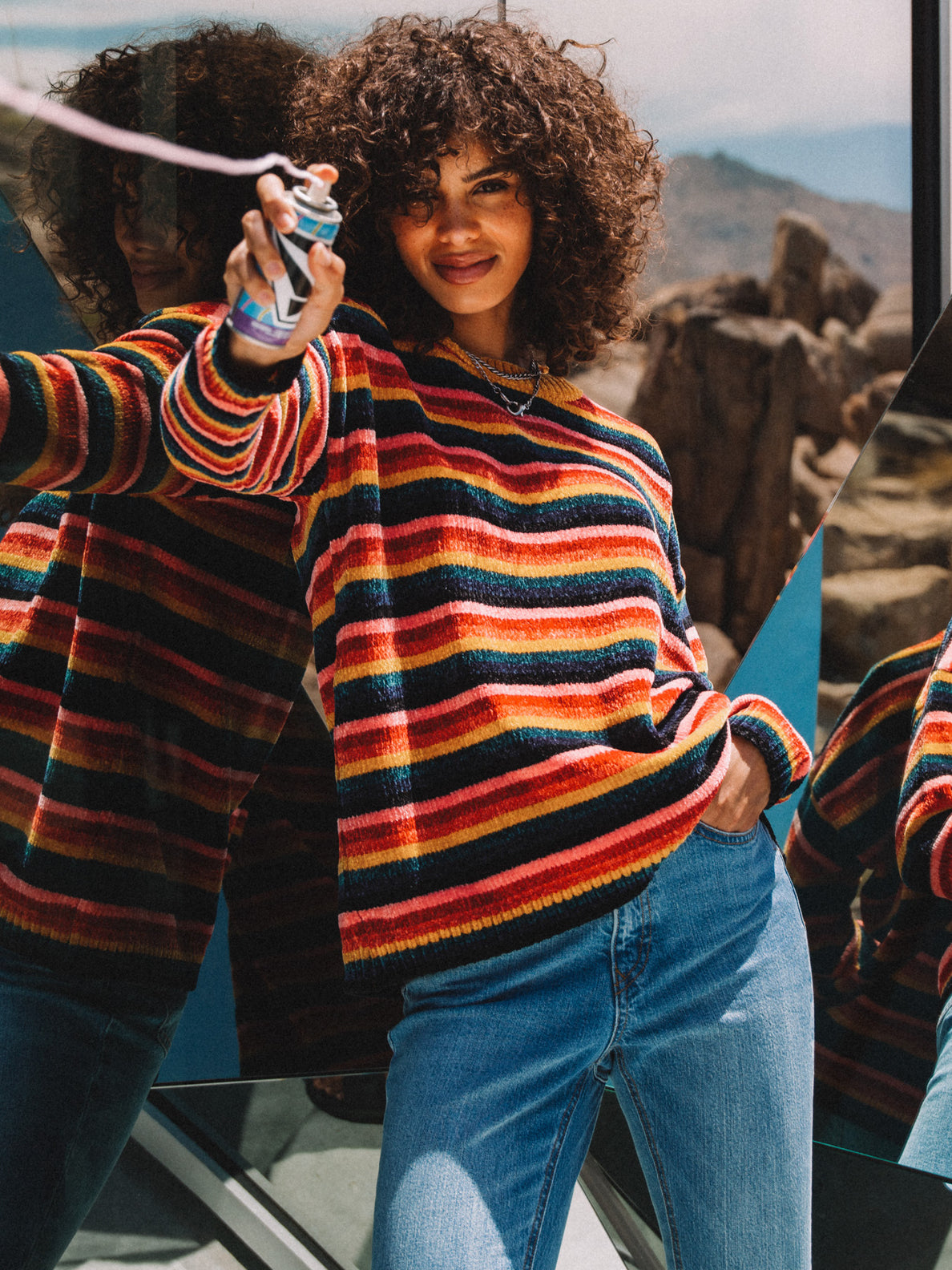 Volcom deals striped sweater