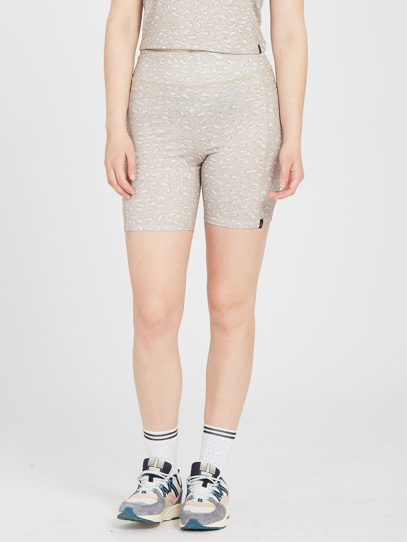 Volcom Women's Lived In Bike Shorts - High Waisted 6.5" Inseam With 30+ UPF Sun Protection