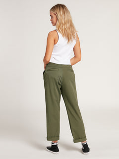 Frochickie Boyfriend Chino Pant - ARMY GREEN COMBO (B1131905_ARC) [2]