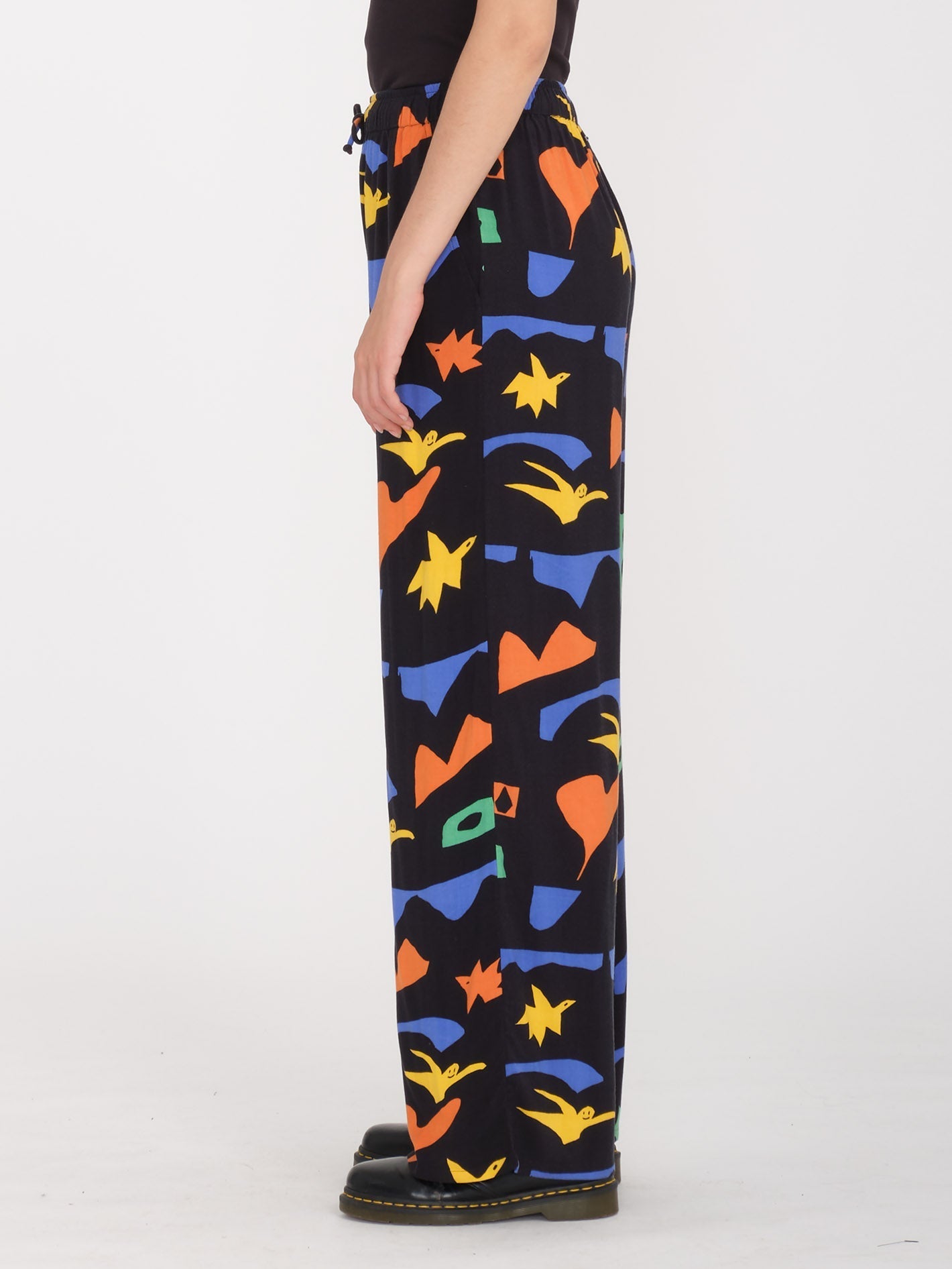 Arthur Longo Elastic Waist Trousers - BLACK - Women - Volcom