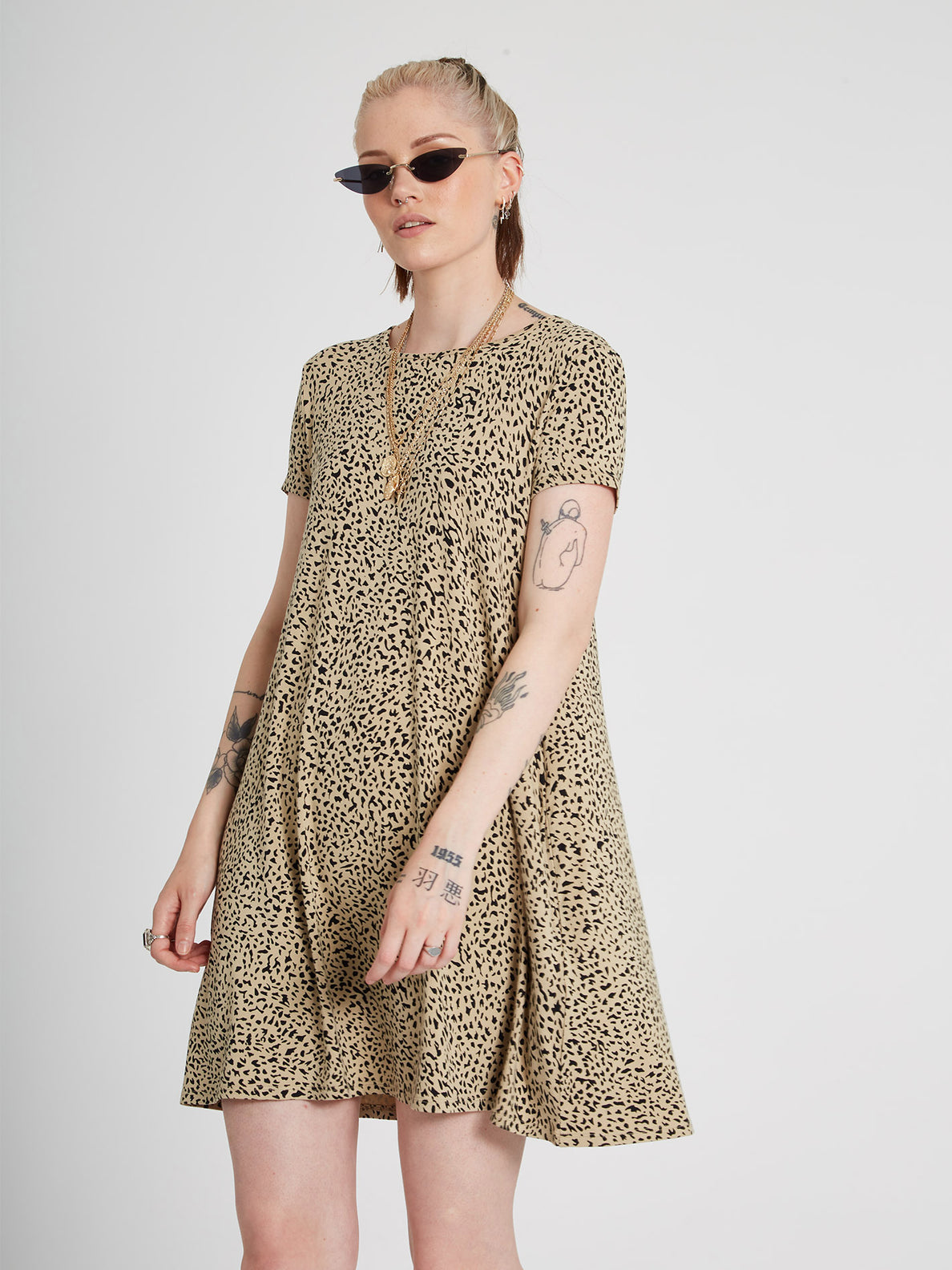 High Wired Dress Animal Print Volcom Europe