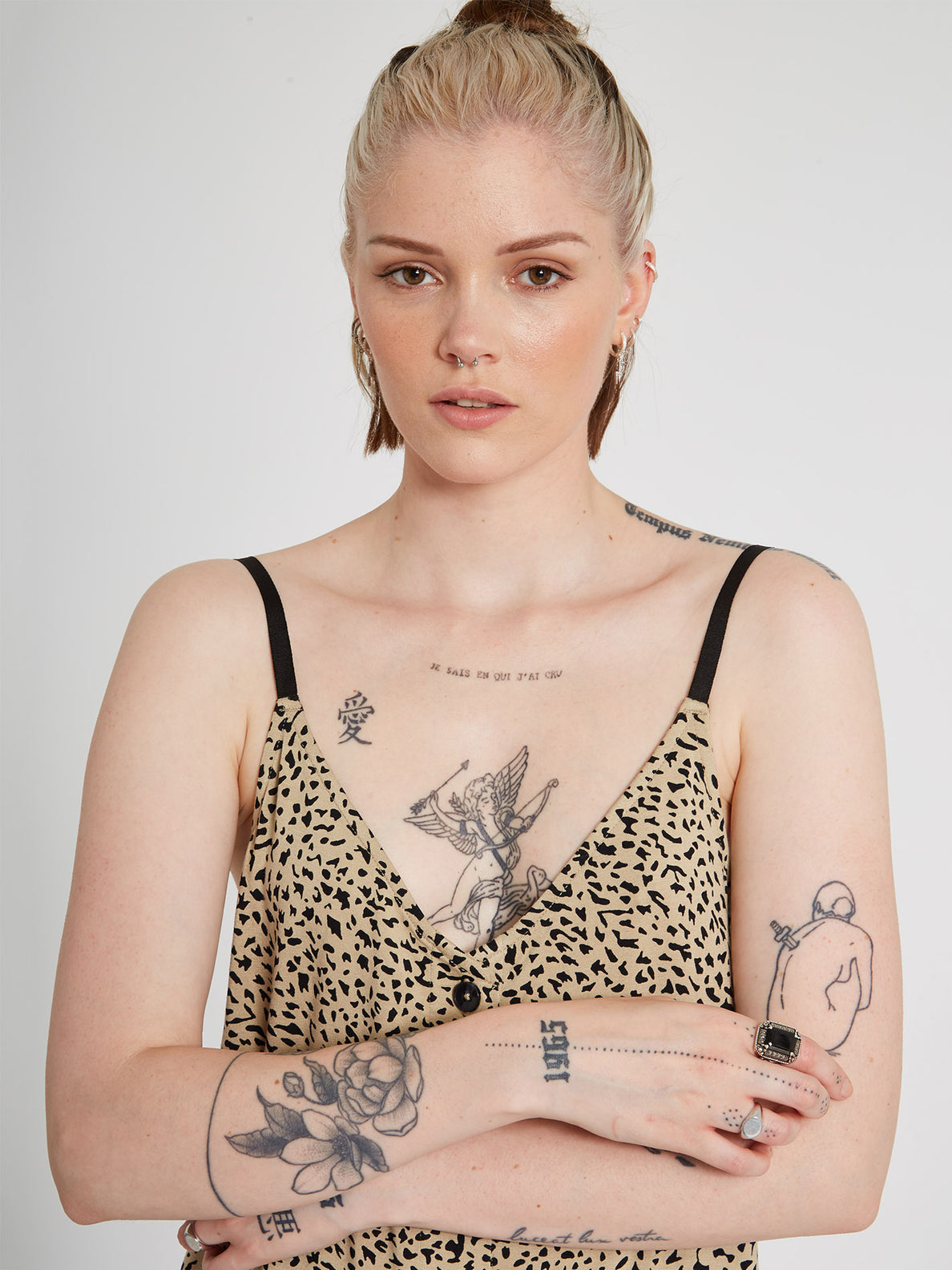 High Wired Cami Dress - Animal Print (B1312113_ANM) [F]