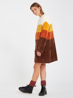 Bubble Tea Dress - BROWN (B1332107_BRN) [1]