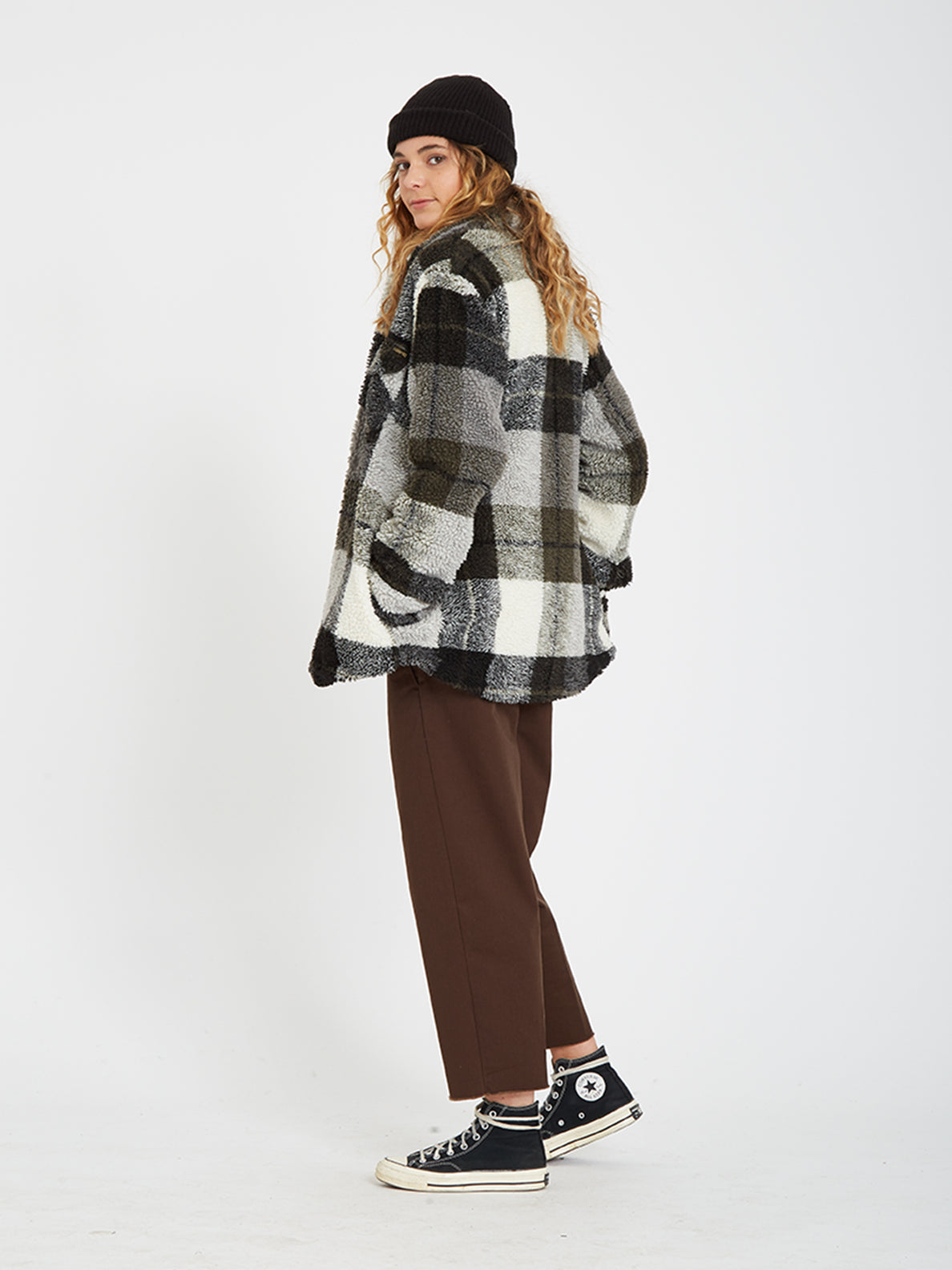 Silent Sherpa Over shirt ARMY GREEN COMBO Volcom Europe
