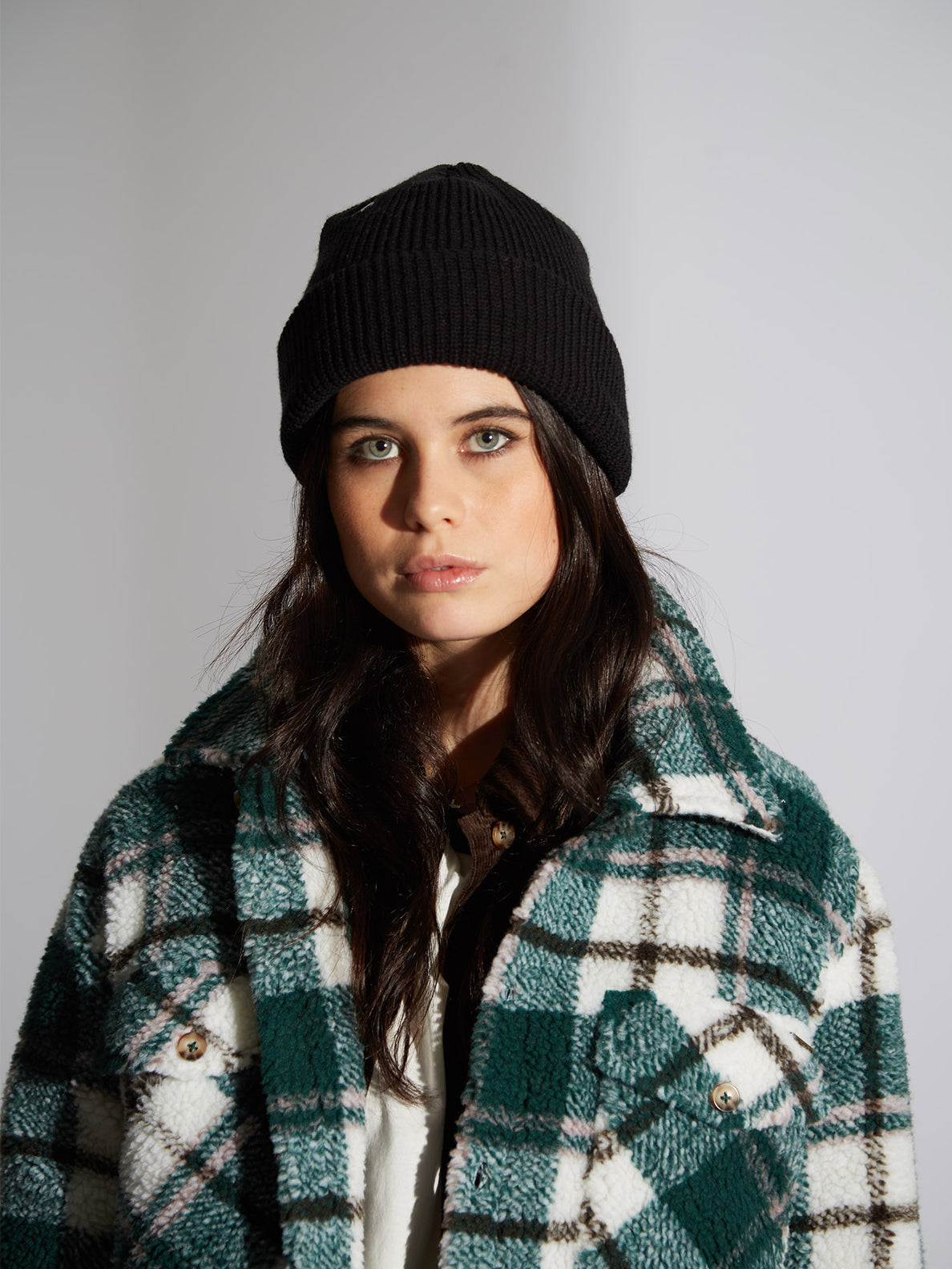 Volcom snow top check sherpa jacket