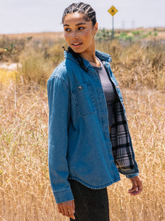 Layer Me Shacket Jacket - LAVENDER