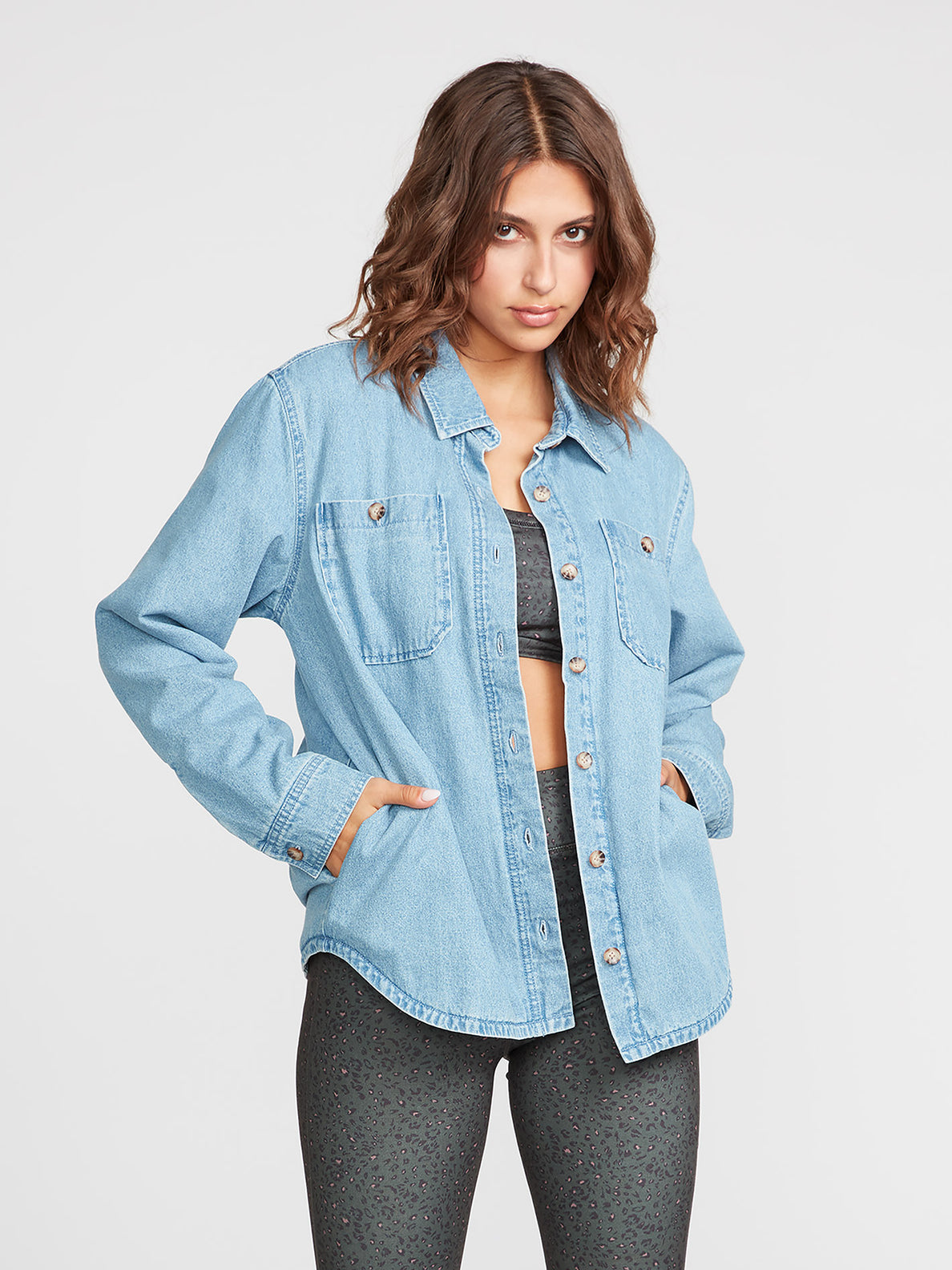 Layer Me Shacket Jacket - LAVENDER (B1532201_LAV) [F]