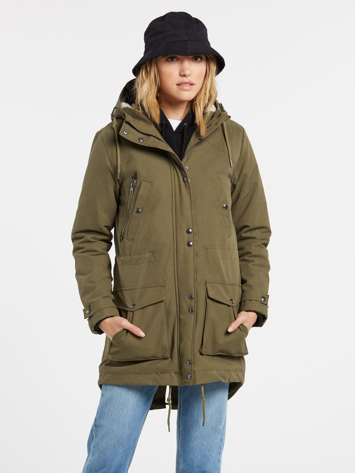 Walk On By 5K Parka OLIVE Volcom Europe