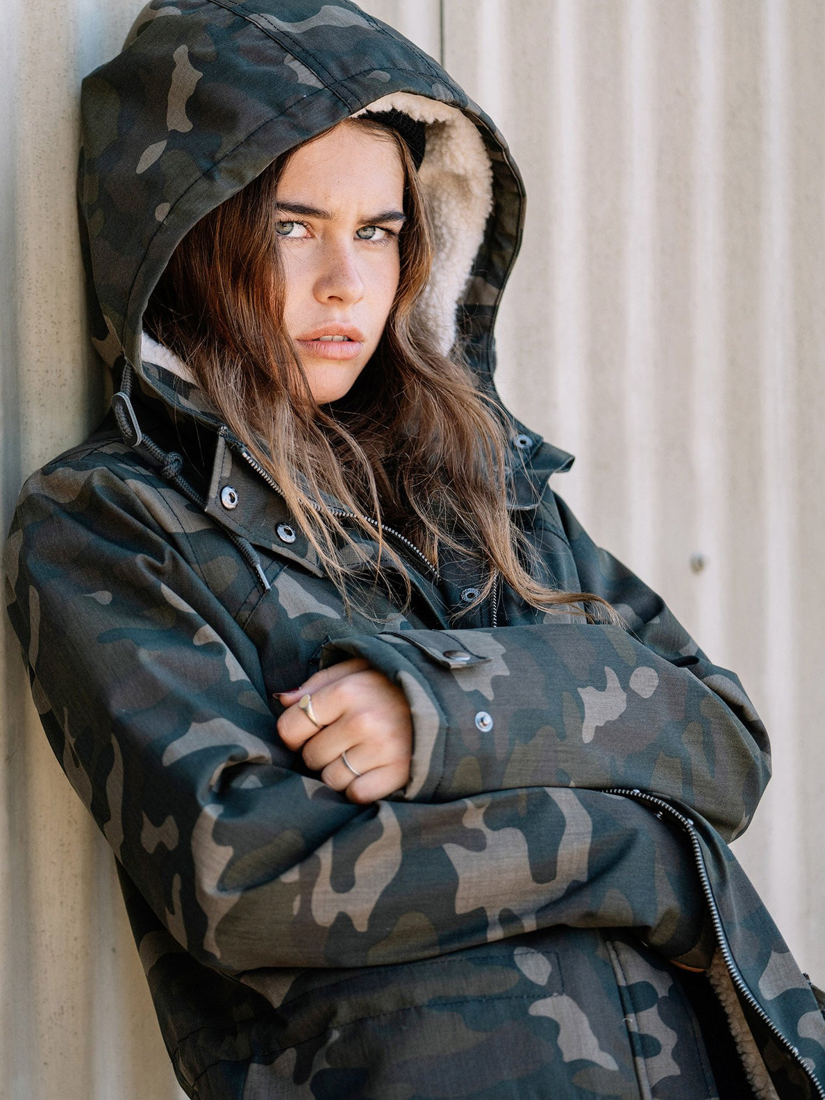 Camouflage parka new arrivals womens