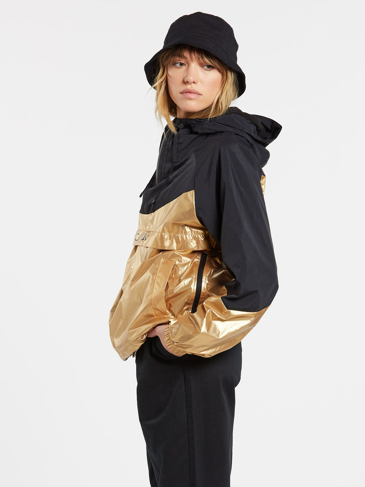 Gold windbreaker jacket on sale