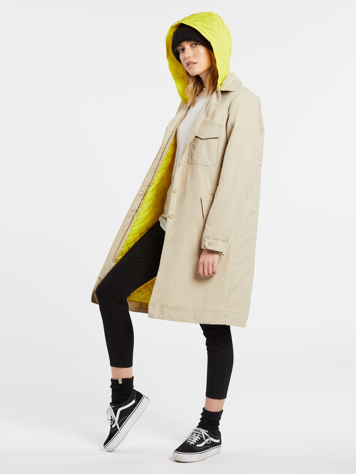 Volcom trench coat online