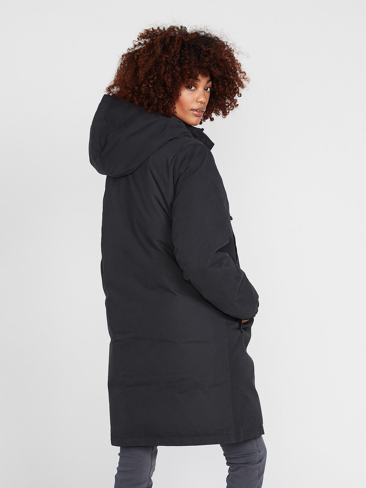 Puff top parka jacket