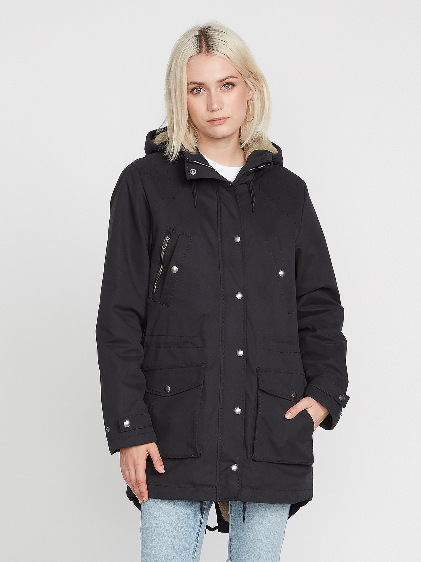 Walk On By 5K Parka - BLACK