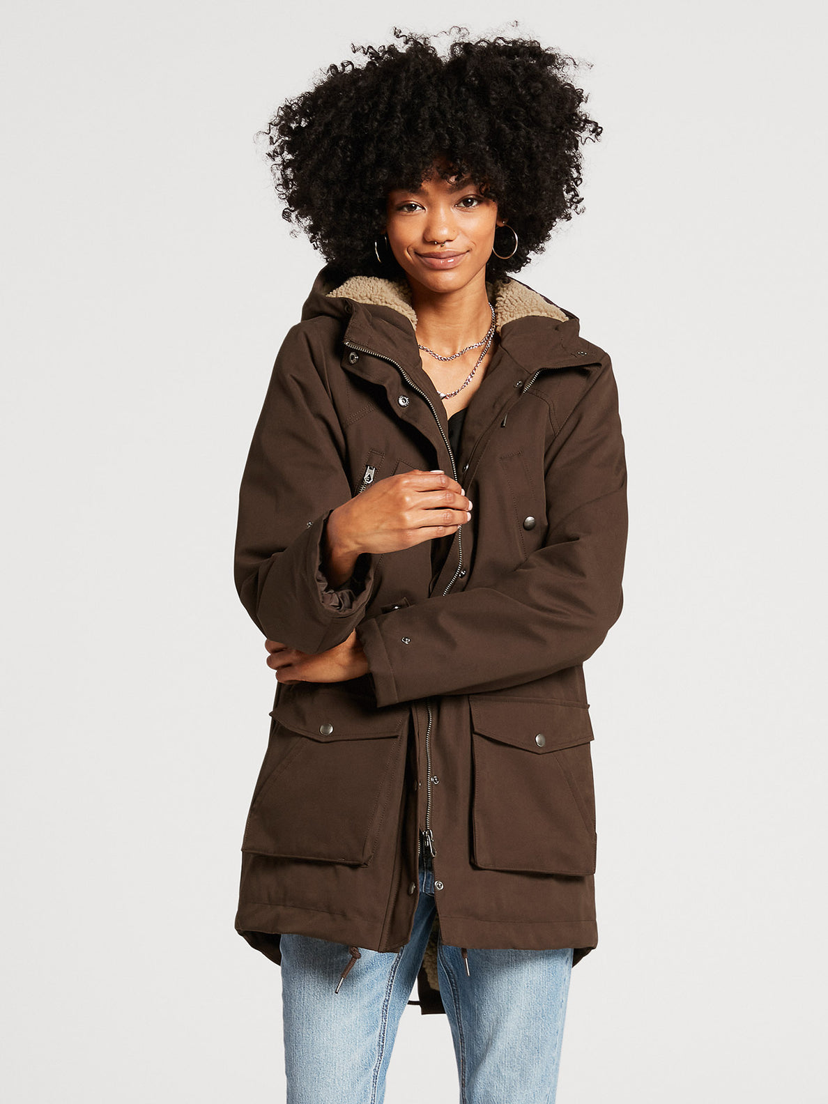 Walk On By 5K Parka - DARK BROWN (B1732110_DBR) [1]