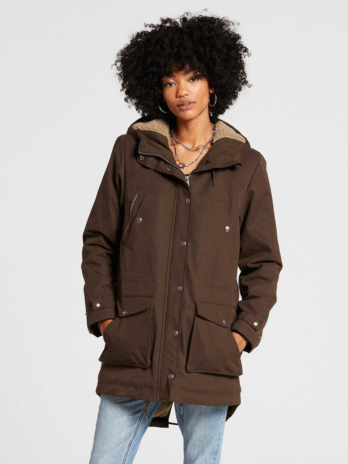 Walk On By 5K Parka - DARK BROWN (B1732110_DBR) [F]