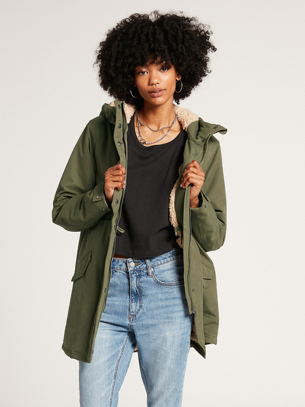 Less Is More 5K Parka ARMY GREEN COMBO Volcom Europe